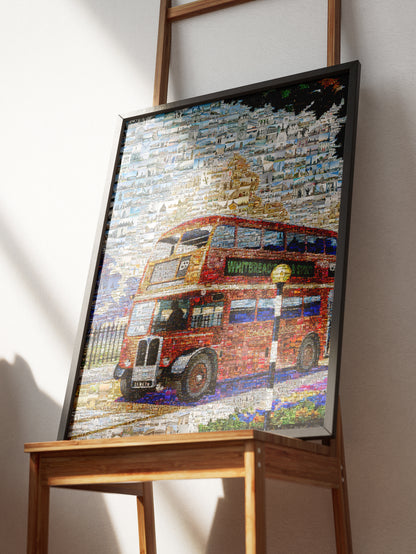 Stunning London Bus Mosaic Art - Unique Wall Decor for Home & Office AtelierMosaics