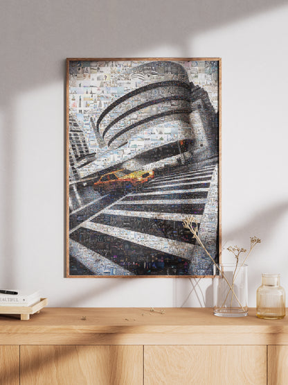 Stunning New York City Mosaic Art: A Unique Urban Landscape in Black and White AtelierMosaics