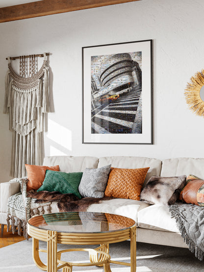 Stunning New York City Mosaic Art: A Unique Urban Landscape in Black and White AtelierMosaics