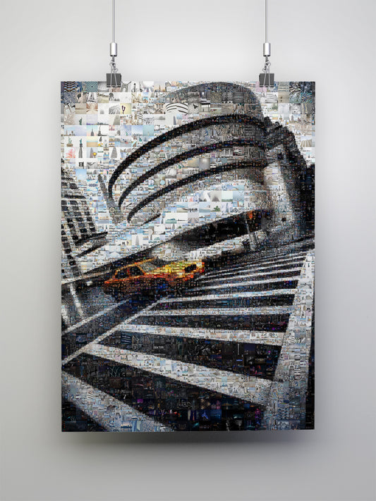 Stunning New York City Mosaic Art: A Unique Urban Landscape in Black and White