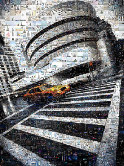 Stunning New York City Mosaic Art: A Unique Urban Landscape in Black and White AtelierMosaics