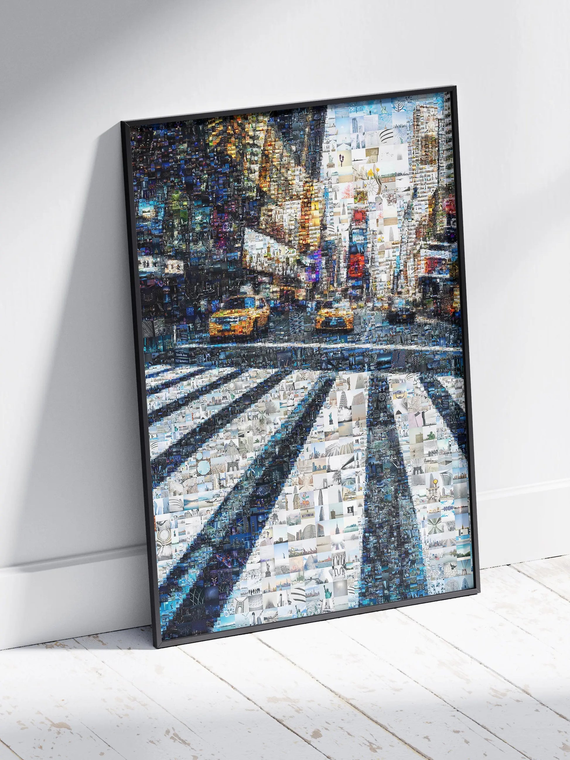 Stunning Cityscape Mosaic Art - Unique Urban Artwork for Home or Office Decor AtelierMosaics