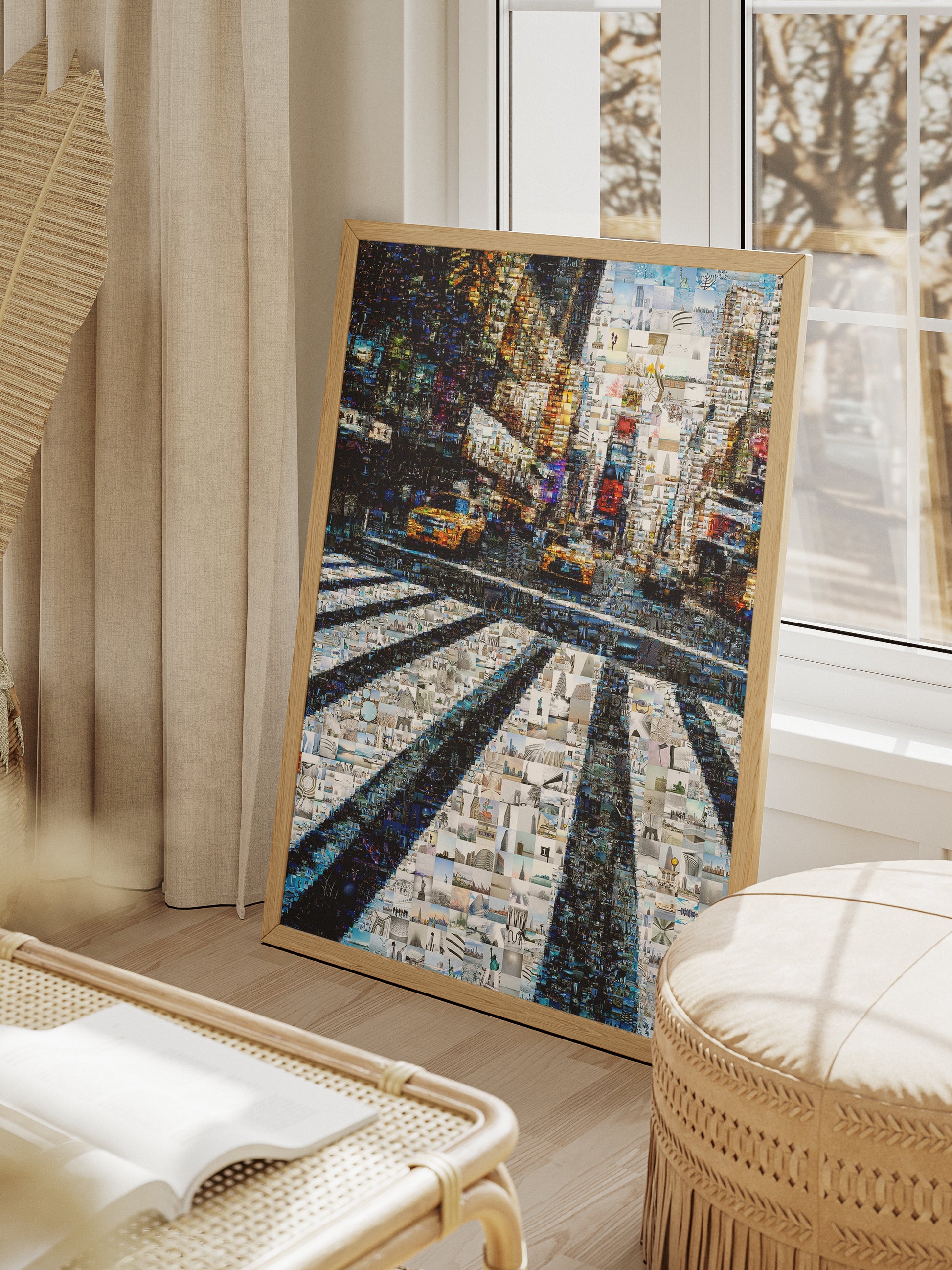 Stunning Cityscape Mosaic Art - Unique Urban Artwork for Home or Office Decor AtelierMosaics