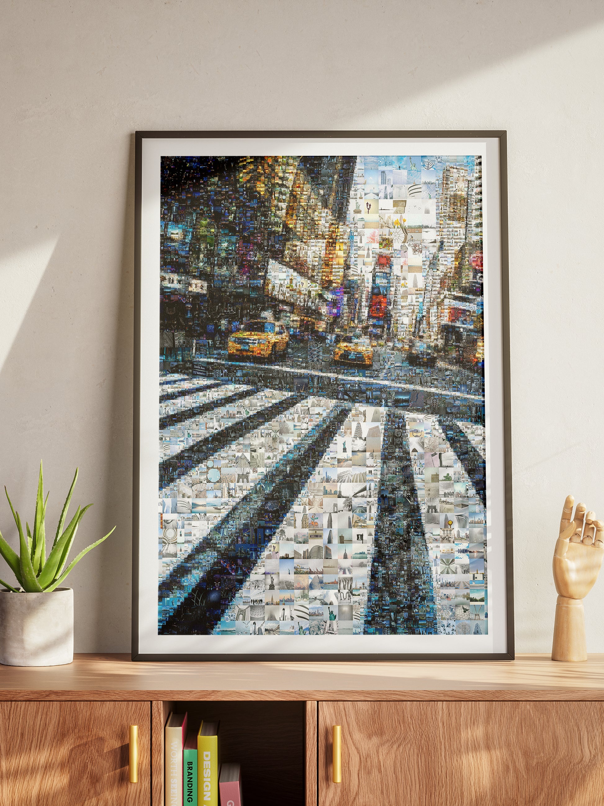 Stunning Cityscape Mosaic Art - Unique Urban Artwork for Home or Office Decor AtelierMosaics