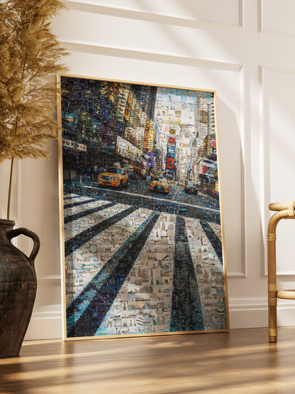 Stunning Cityscape Mosaic Art - Unique Urban Artwork for Home or Office Decor AtelierMosaics