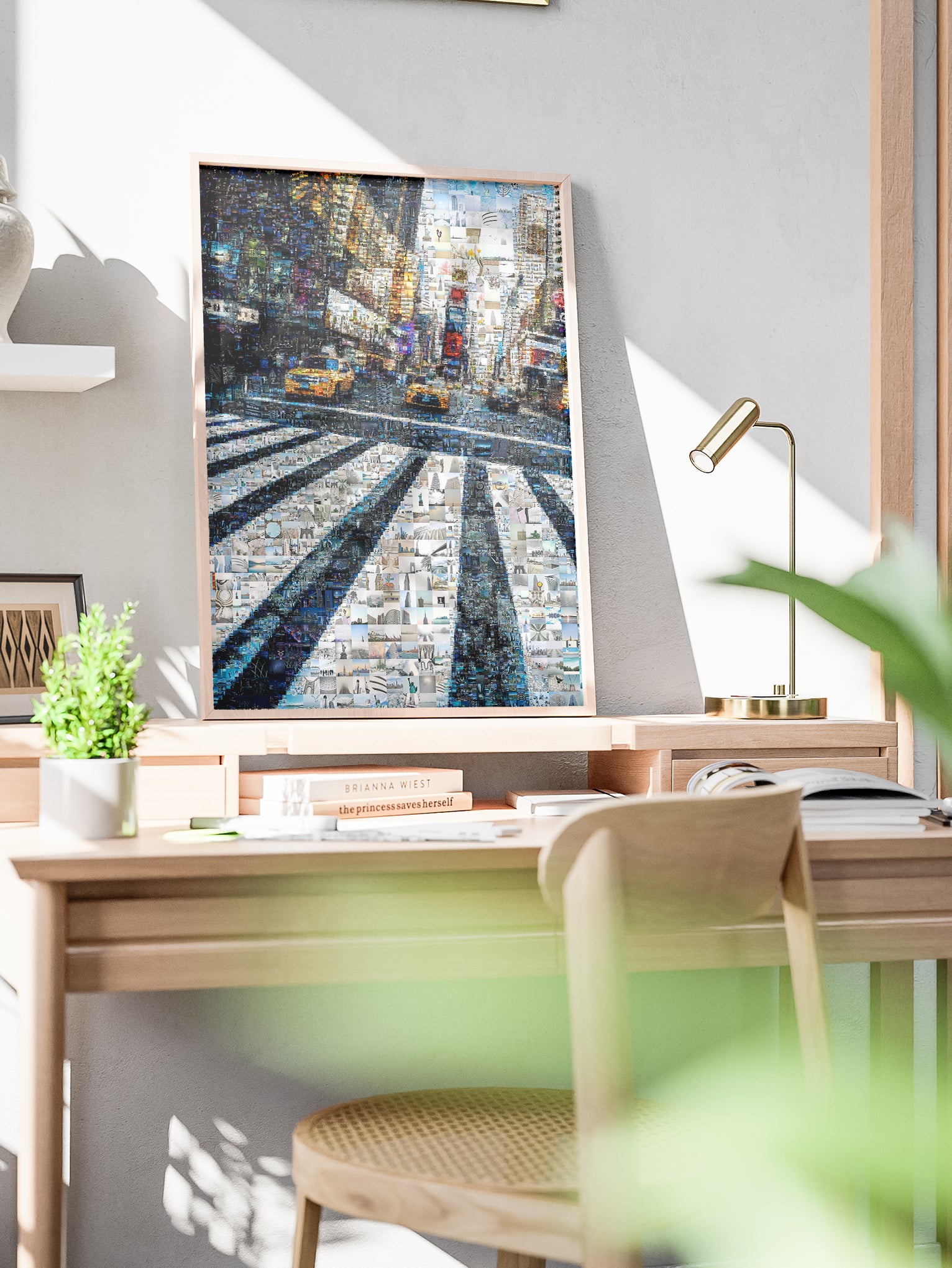 Stunning Cityscape Mosaic Art - Unique Urban Artwork for Home or Office Decor AtelierMosaics