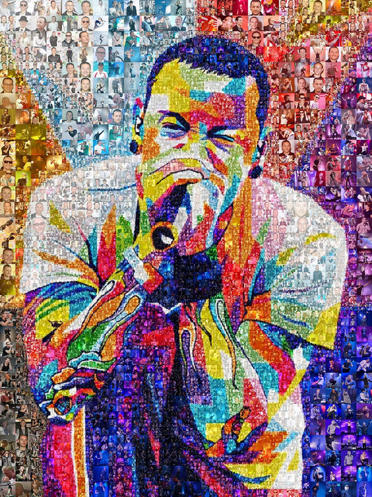 Linkin Parl Mosaic Artwork - Celebrating the Legacy of Linkin Park, Perfect for Music Fans AtelierMosaics