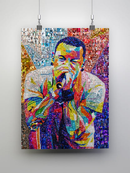 Linkin Parl Mosaic Artwork - Celebrating the Legacy of Linkin Park, Perfect for Music Fans AtelierMosaics