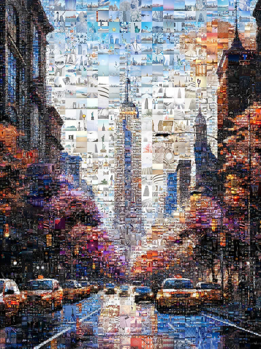 Stunning Brooklyn Bridge Mosaic Artwork - Unique Wall Decor for Home & Office AtelierMosaics