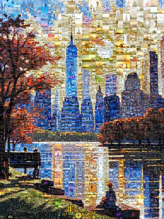 Stunning Mosaic Artwork of Iconic Cityscapes - Perfect for Home or Office Decor AtelierMosaics