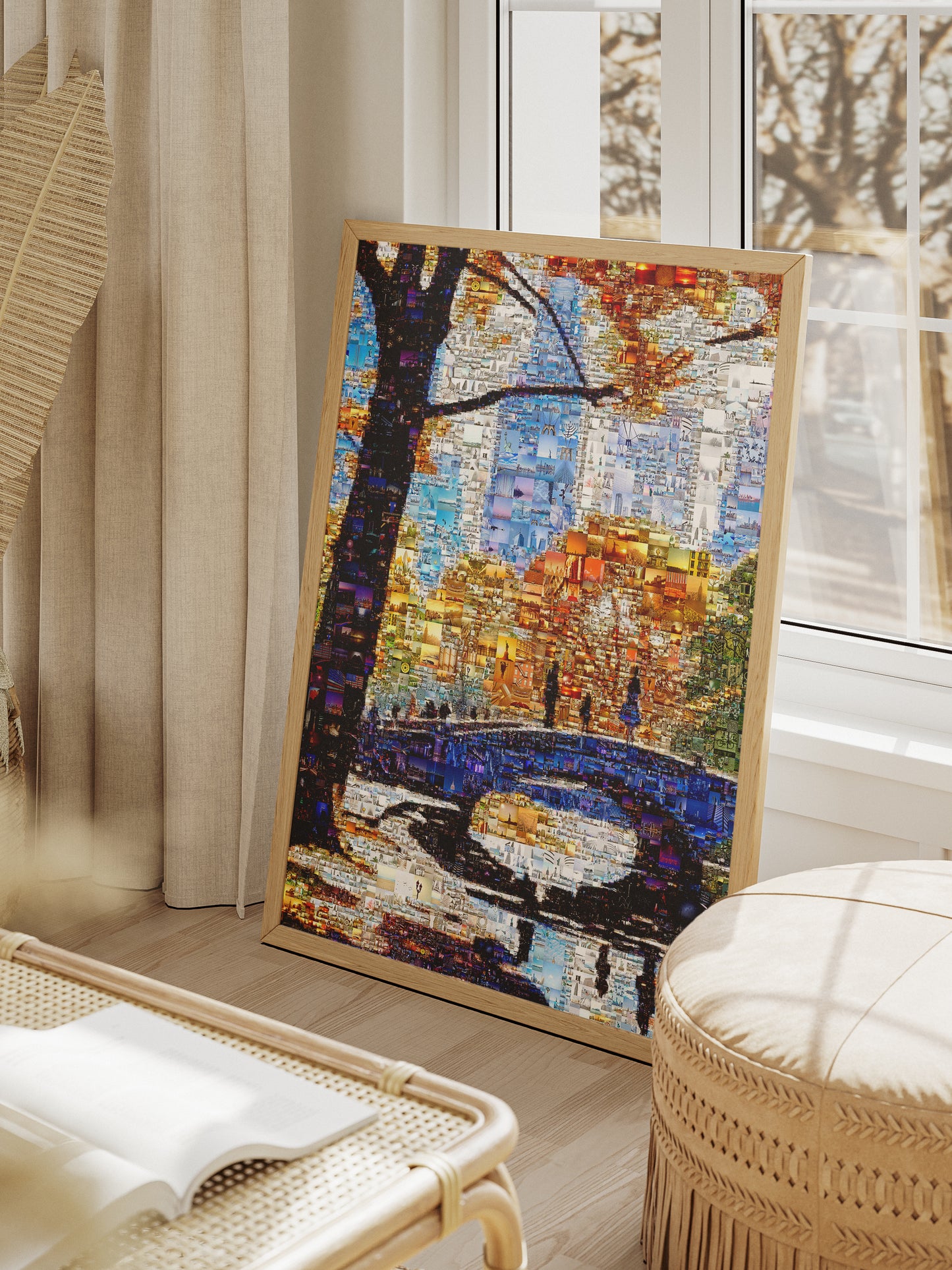 Stunning Cityscape Mosaic Art - Unique Urban Landscape Wall Decor for Home or Office AtelierMosaics