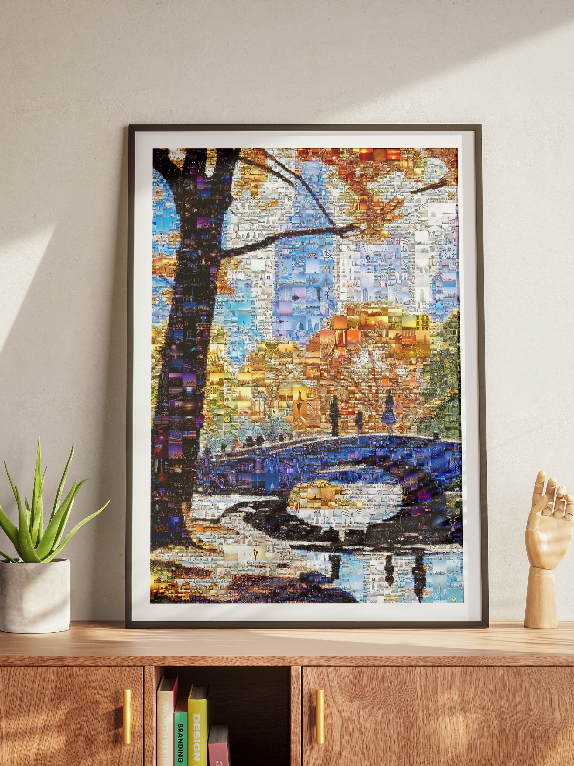 Stunning Cityscape Mosaic Art - Unique Urban Landscape Wall Decor for Home or Office AtelierMosaics
