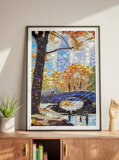 Stunning Cityscape Mosaic Art - Unique Urban Landscape Wall Decor for Home or Office AtelierMosaics