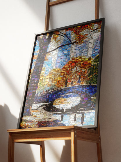 Stunning Cityscape Mosaic Art - Unique Urban Landscape Wall Decor for Home or Office AtelierMosaics