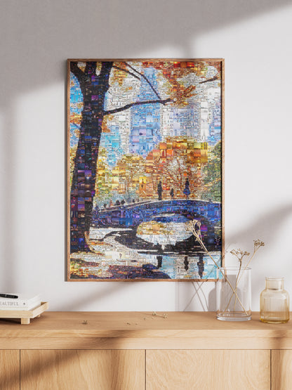 Stunning Cityscape Mosaic Art - Unique Urban Landscape Wall Decor for Home or Office AtelierMosaics