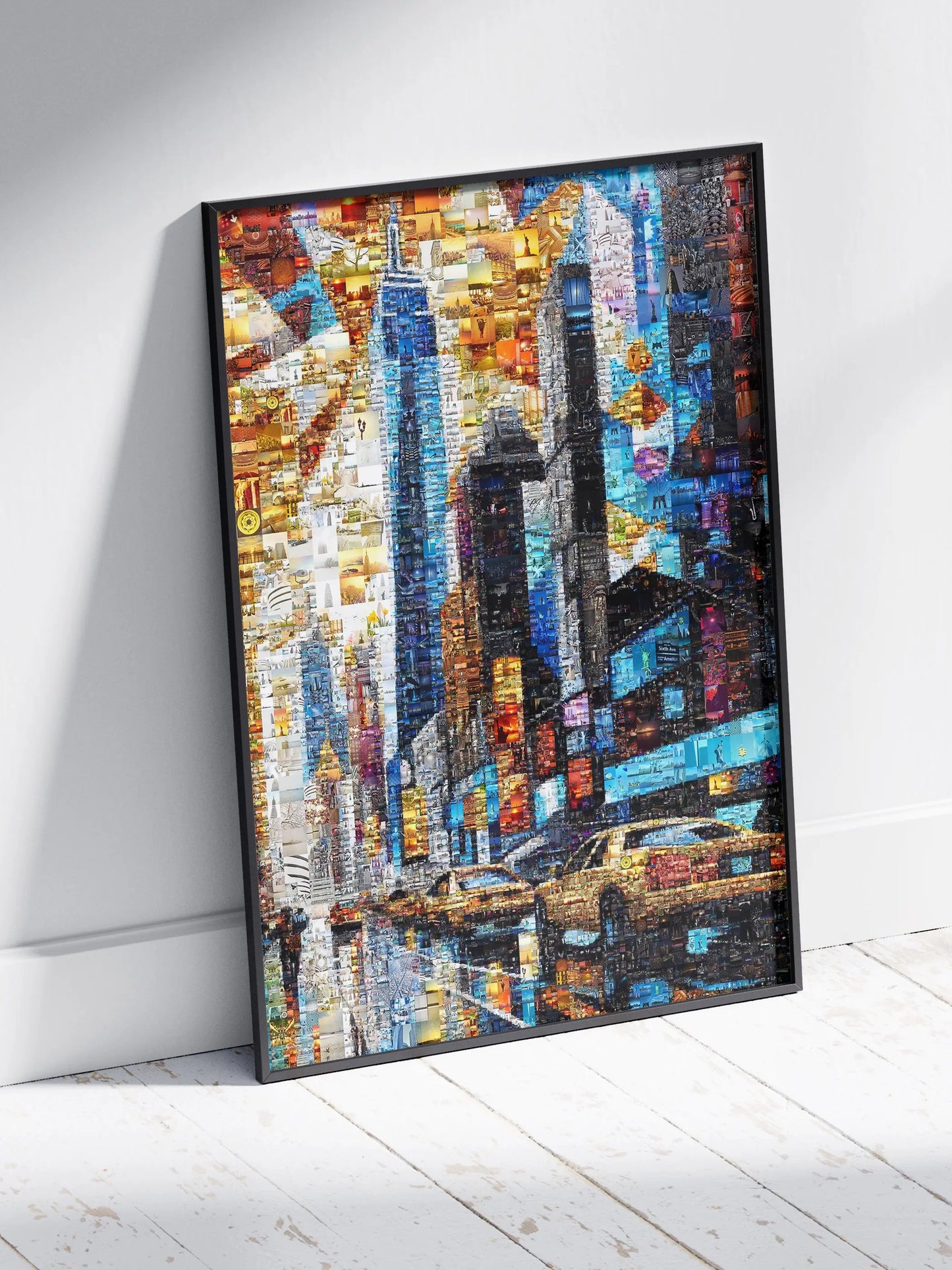 Stunning Mosaic Artwork: Vibrant Landscape with Hidden Images - Perfect for Home Decor AtelierMosaics