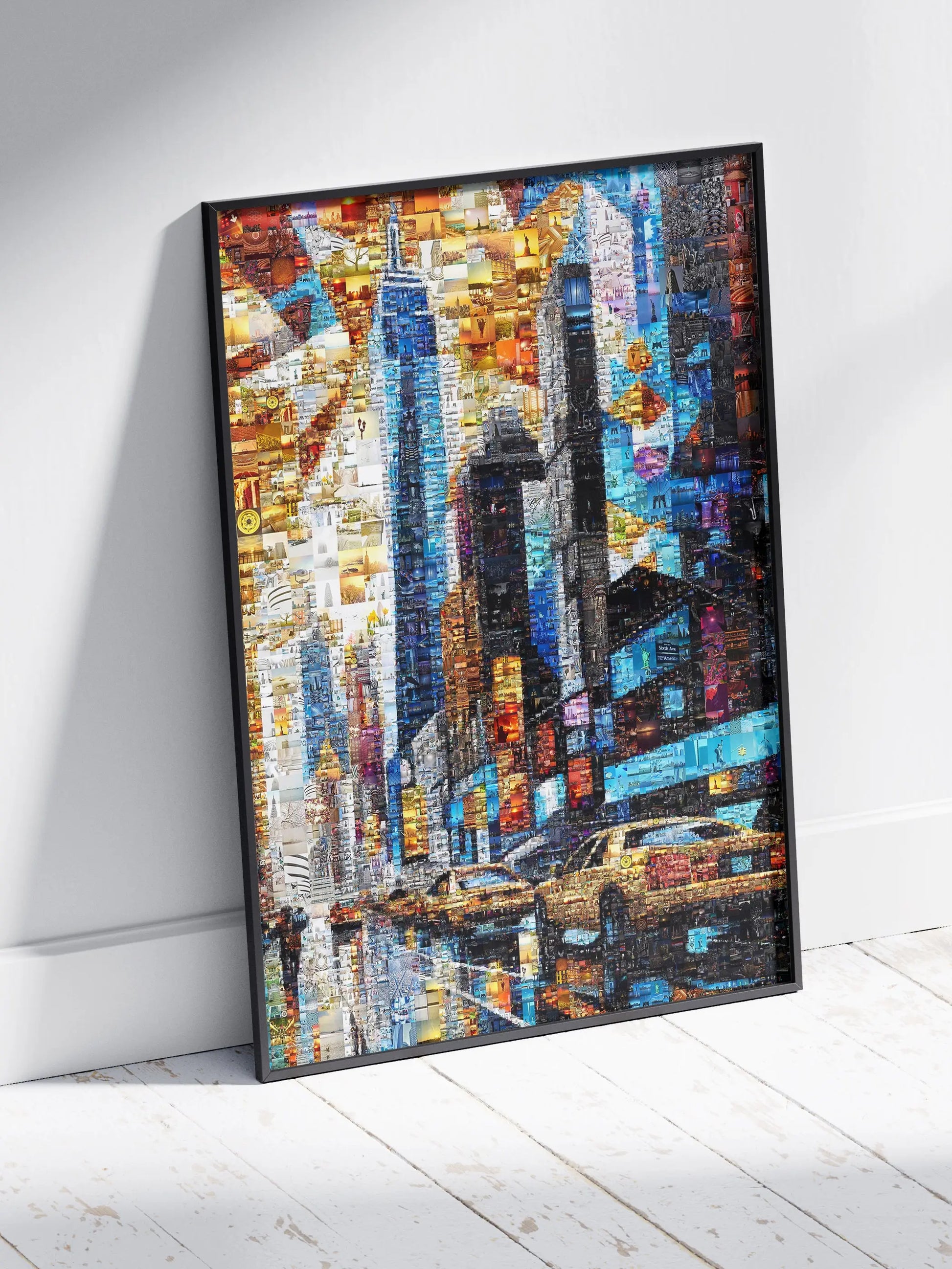 Stunning Mosaic Artwork: Vibrant Landscape with Hidden Images - Perfect for Home Decor AtelierMosaics