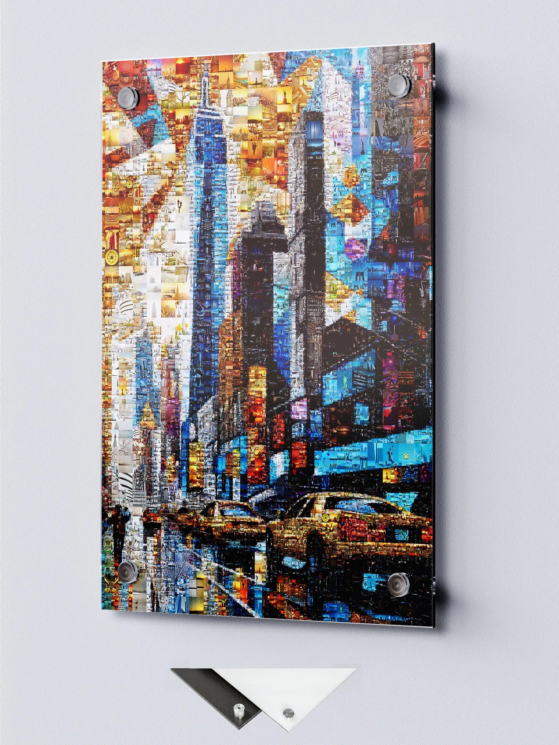 Stunning Mosaic Artwork: Vibrant Landscape with Hidden Images - Perfect for Home Decor AtelierMosaics