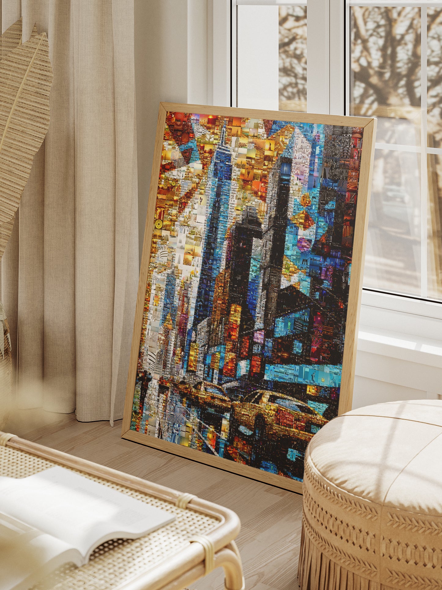 Stunning Mosaic Artwork: Vibrant Landscape with Hidden Images - Perfect for Home Decor AtelierMosaics