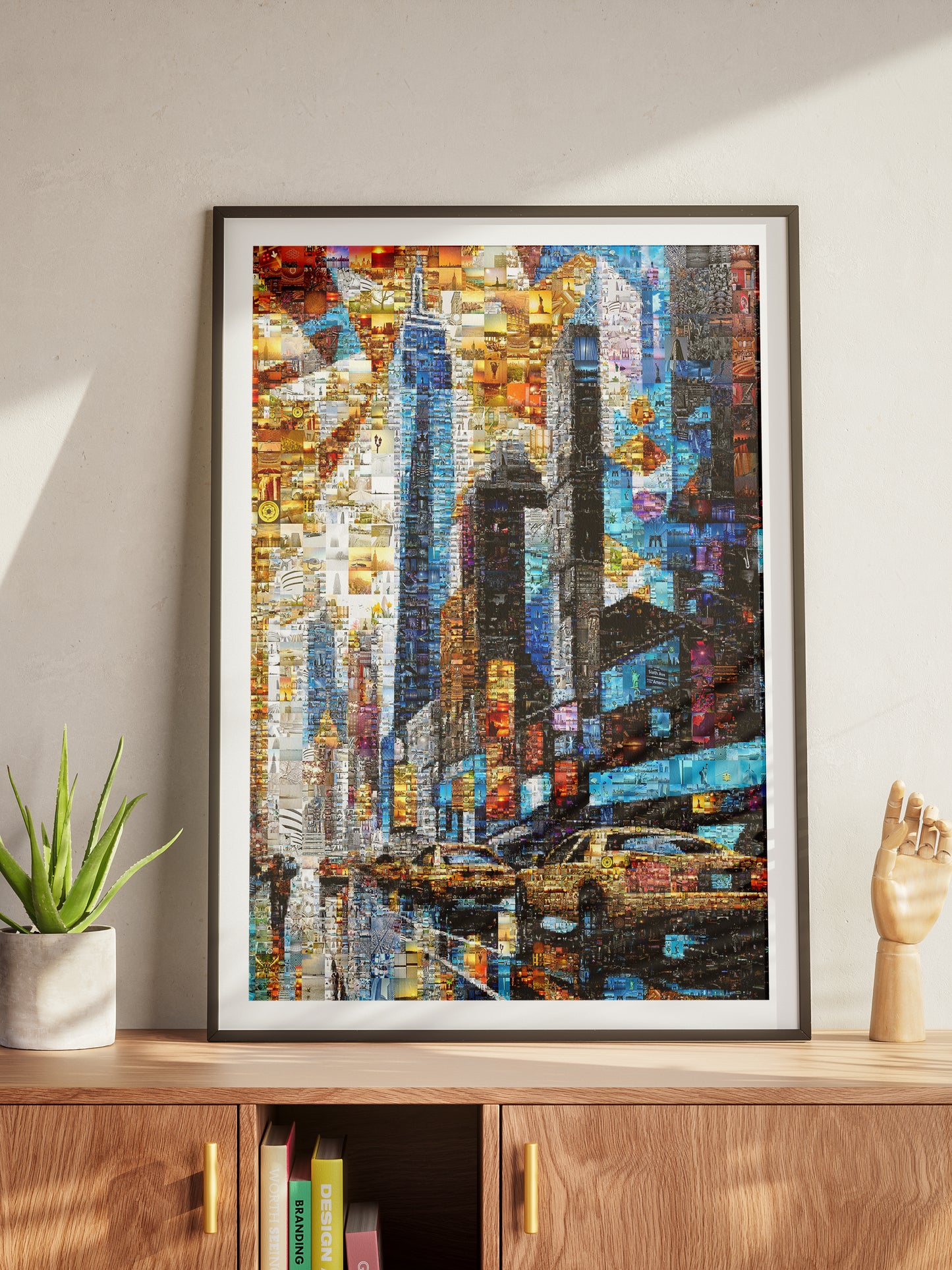 Stunning Mosaic Artwork: Vibrant Landscape with Hidden Images - Perfect for Home Decor AtelierMosaics