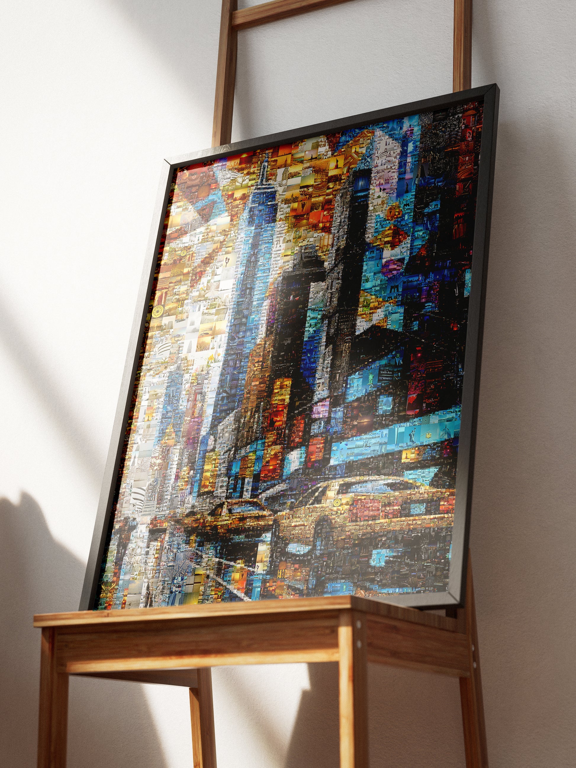 Stunning Mosaic Artwork: Vibrant Landscape with Hidden Images - Perfect for Home Decor AtelierMosaics