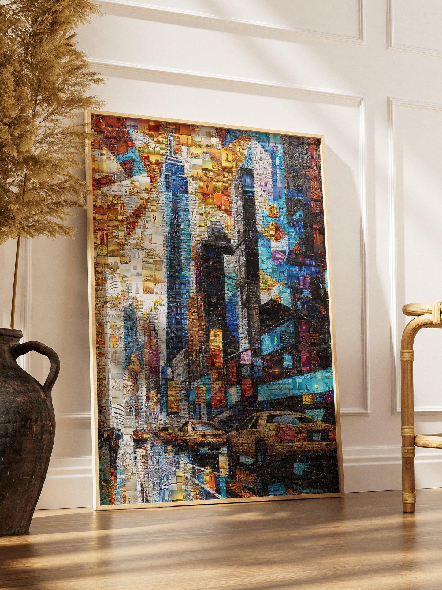 Stunning Mosaic Artwork: Vibrant Landscape with Hidden Images - Perfect for Home Decor AtelierMosaics