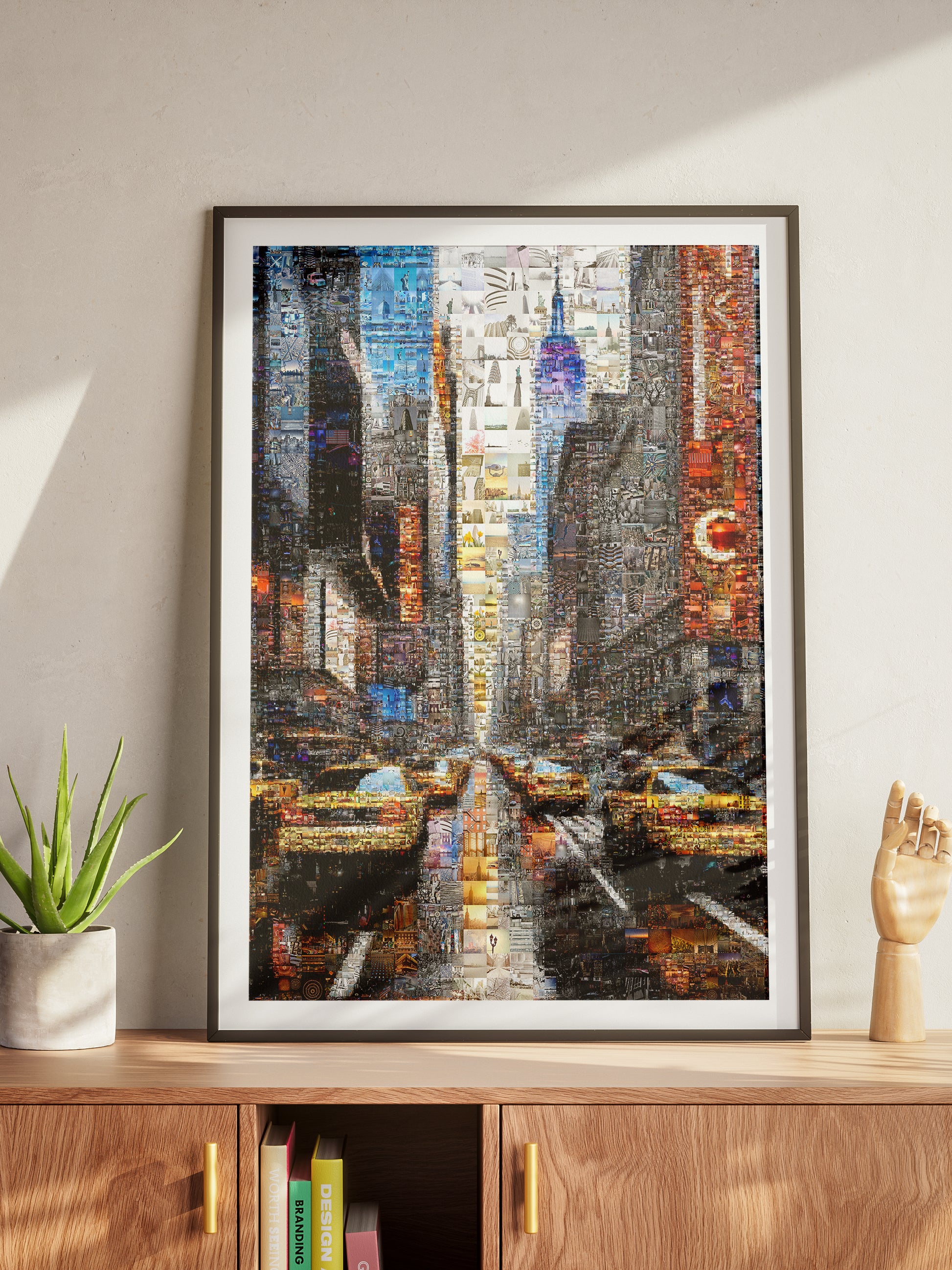 Stunning Urban Mosaic Art - Vibrant Cityscape Made from Hundreds of Images AtelierMosaics