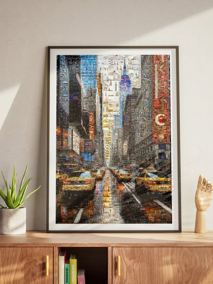 Stunning Urban Mosaic Art - Vibrant Cityscape Made from Hundreds of Images AtelierMosaics