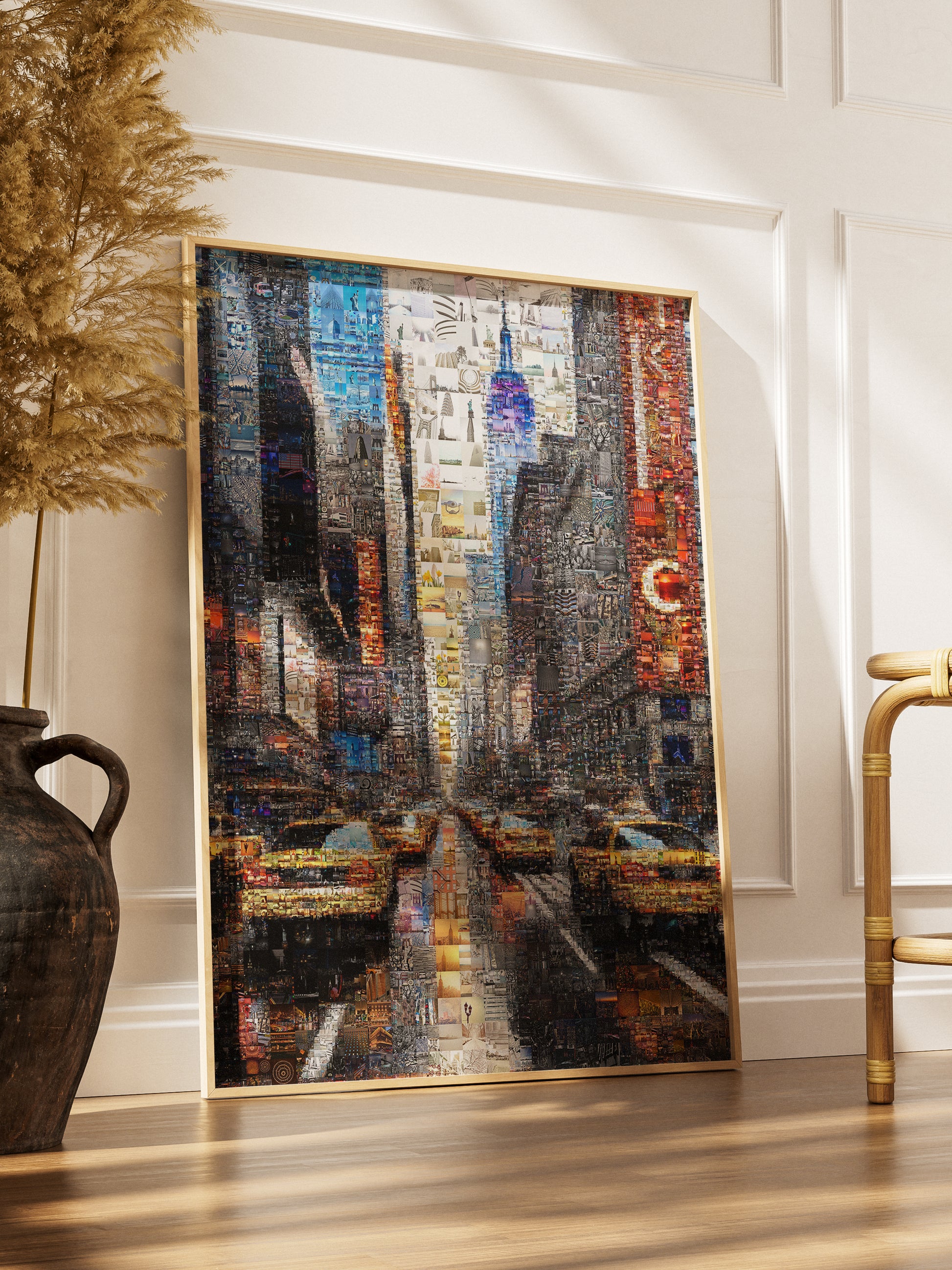Stunning Urban Mosaic Art - Vibrant Cityscape Made from Hundreds of Images AtelierMosaics