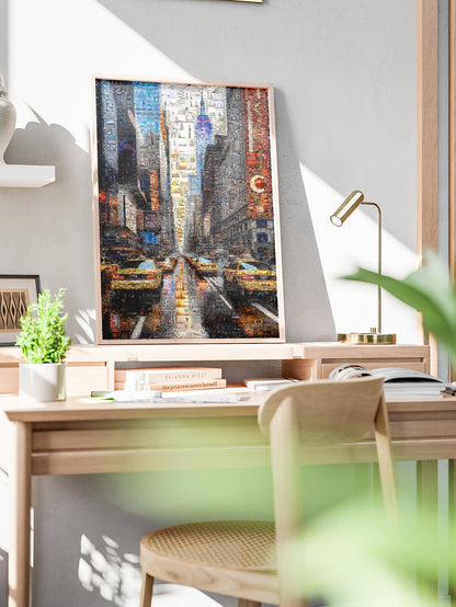 Stunning Urban Mosaic Art - Vibrant Cityscape Made from Hundreds of Images AtelierMosaics