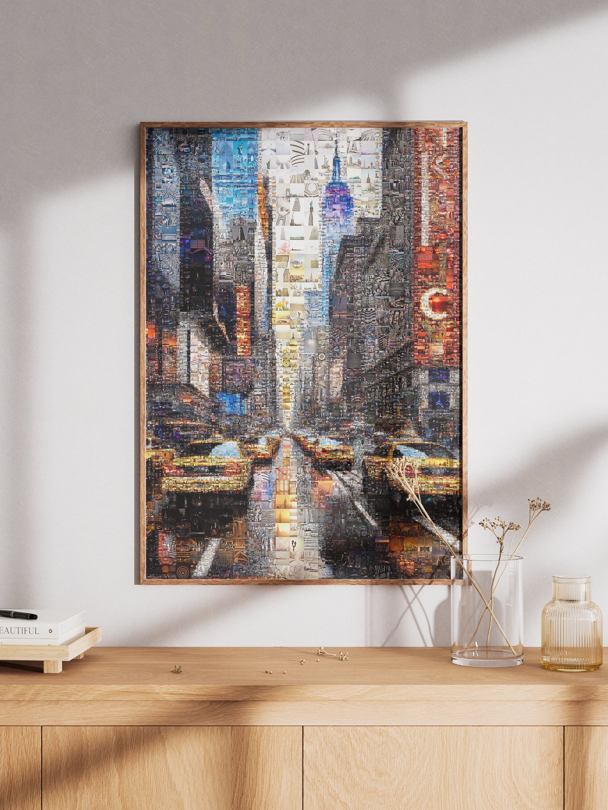 Stunning Urban Mosaic Art - Vibrant Cityscape Made from Hundreds of Images AtelierMosaics