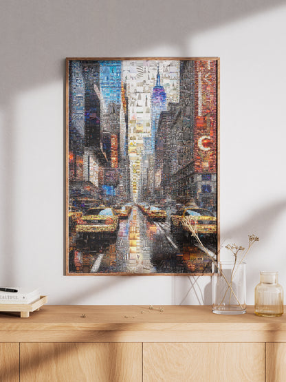 Stunning Urban Mosaic Art - Vibrant Cityscape Made from Hundreds of Images AtelierMosaics
