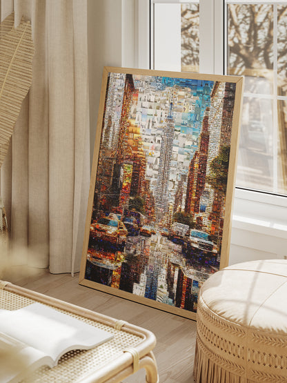 Stunning New York City Mosaic Art - Vibrant Urban Landscape Decor for Home & Office AtelierMosaics