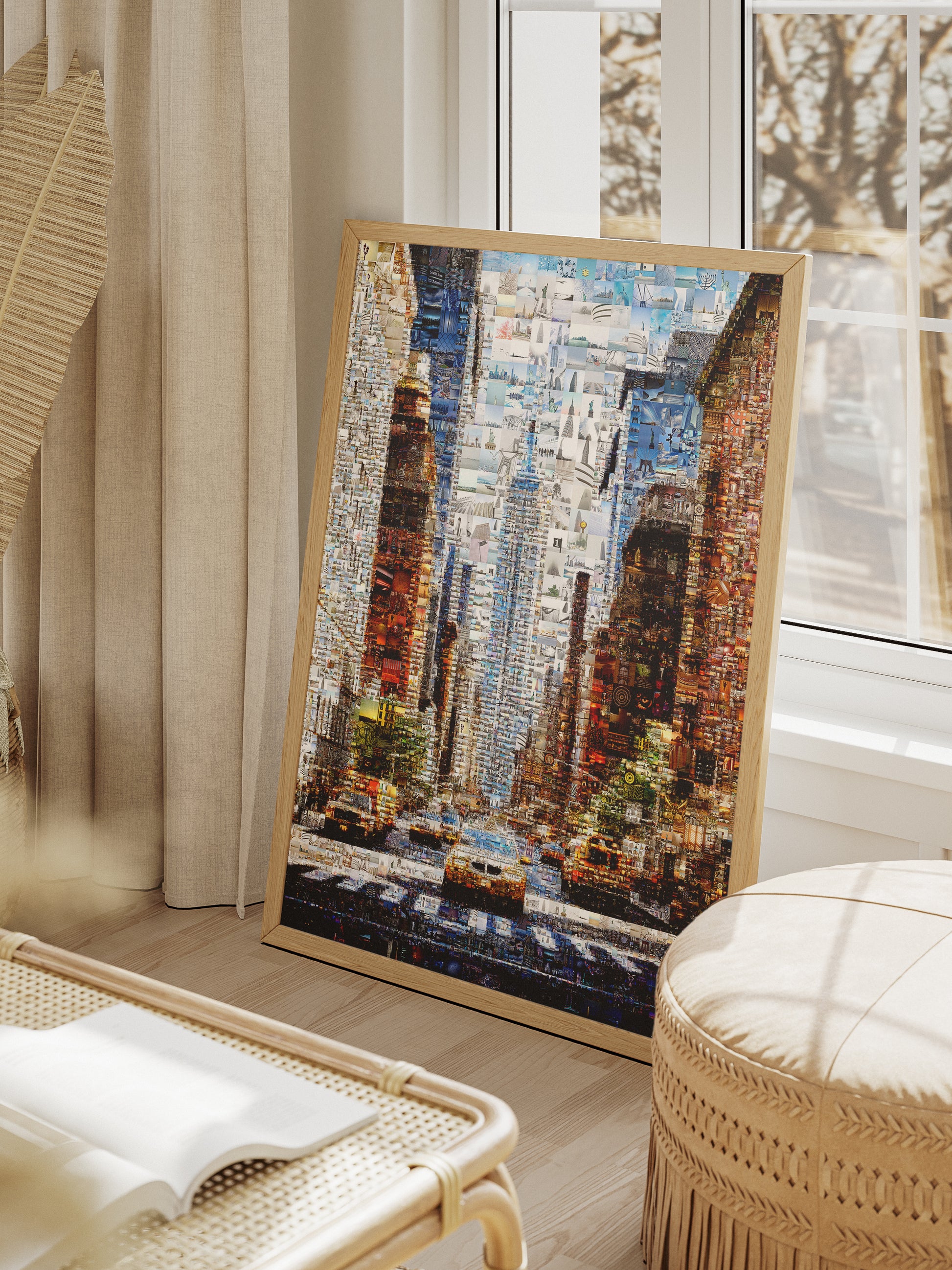 Stunning New York City Mosaic Artwork - Vibrant Urban Collage for Home Decor AtelierMosaics