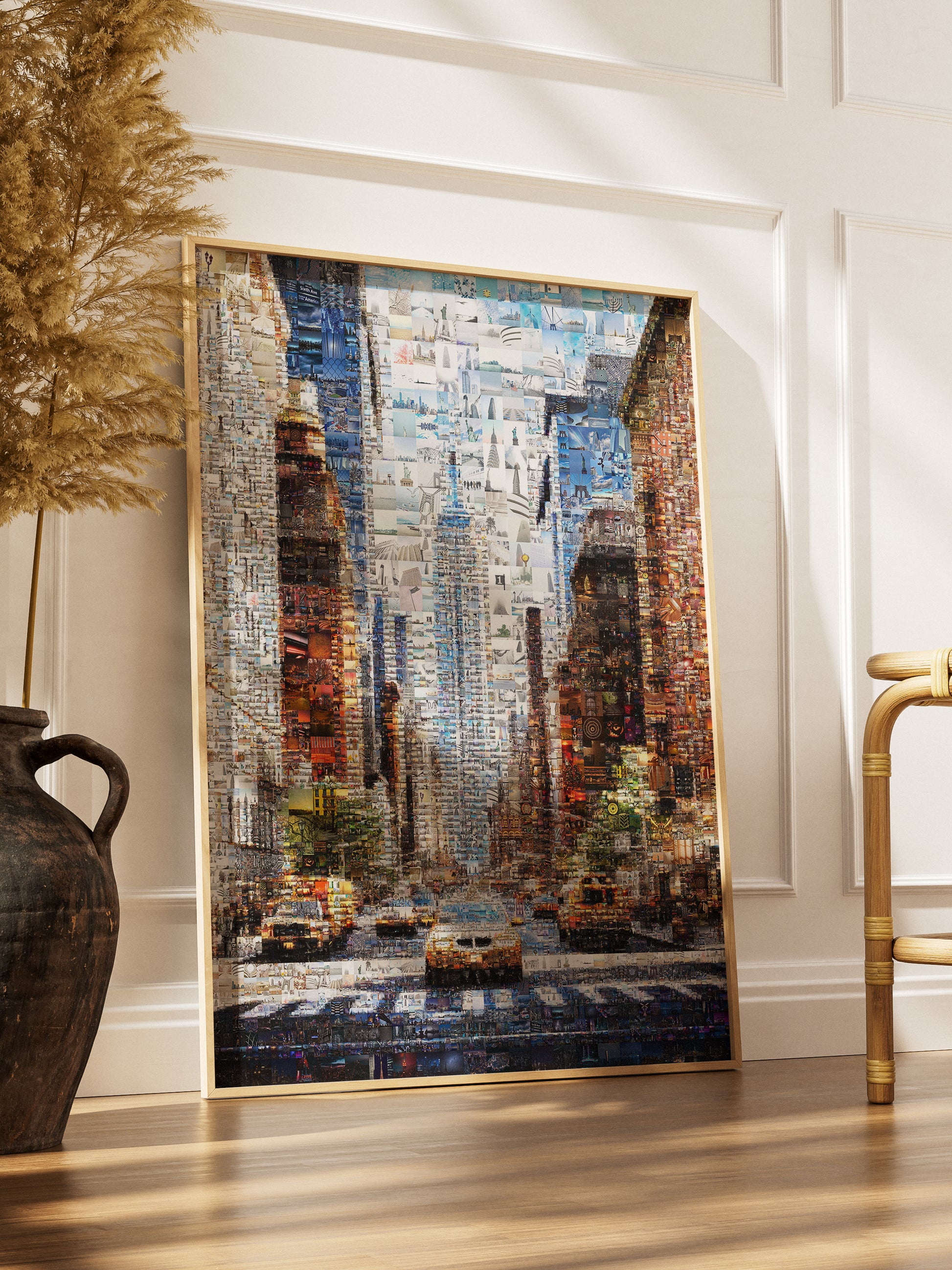 Stunning New York City Mosaic Artwork - Vibrant Urban Collage for Home Decor AtelierMosaics