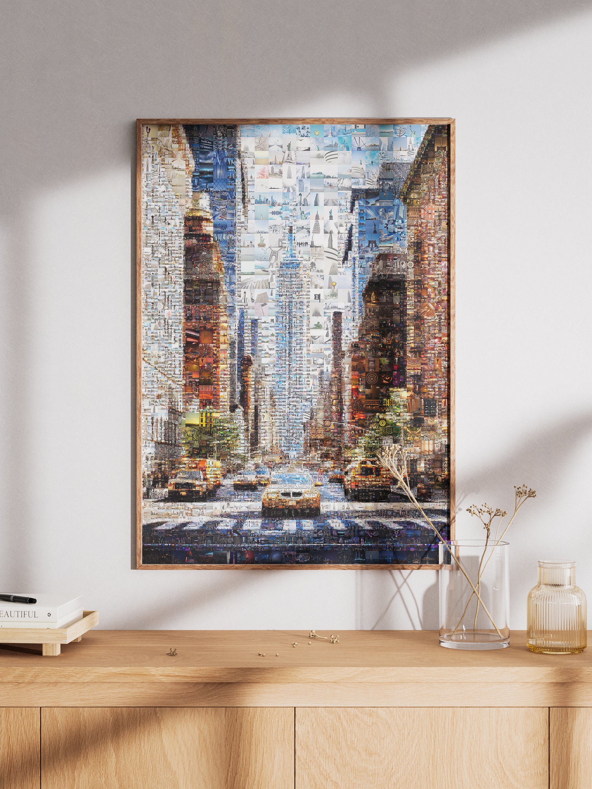 Stunning New York City Mosaic Artwork - Vibrant Urban Collage for Home Decor AtelierMosaics