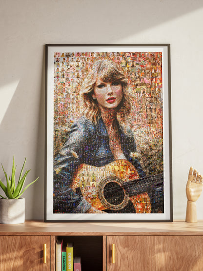 Stunning Taylor Swift Mosaic Artwork - Unique Collector's Piece for Fans & Decor AtelierMosaics