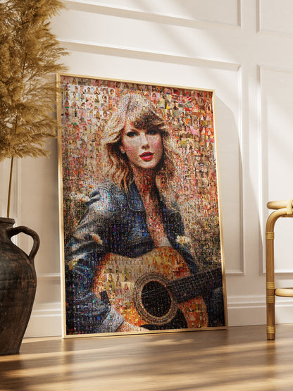 Stunning Taylor Swift Mosaic Artwork - Unique Collector's Piece for Fans & Decor AtelierMosaics