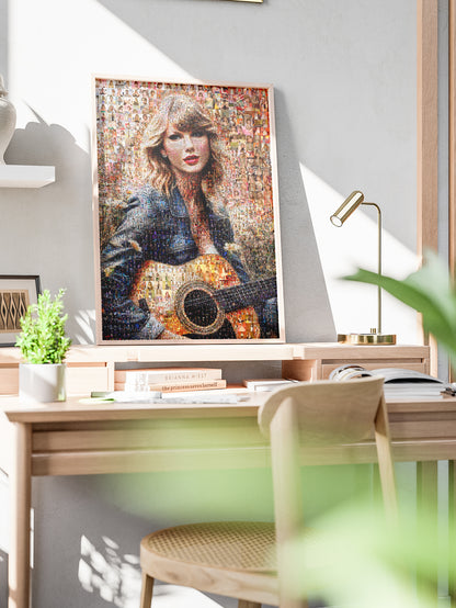 Stunning Taylor Swift Mosaic Artwork - Unique Collector's Piece for Fans & Decor AtelierMosaics