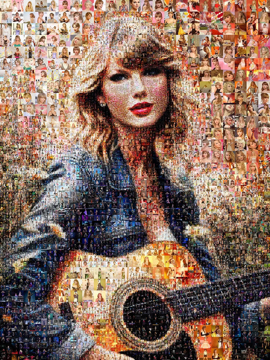 Stunning Taylor Swift Mosaic Artwork - Unique Collector's Piece for Fans & Decor AtelierMosaics