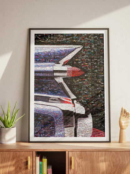 Stunning Mosaic Artwork of Classic Cars – Perfect for Automotive Enthusiasts and Home Decor AtelierMosaics