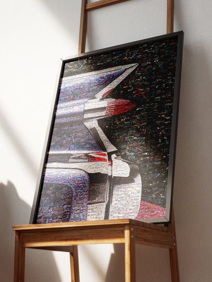 Stunning Mosaic Artwork of Classic Cars – Perfect for Automotive Enthusiasts and Home Decor AtelierMosaics