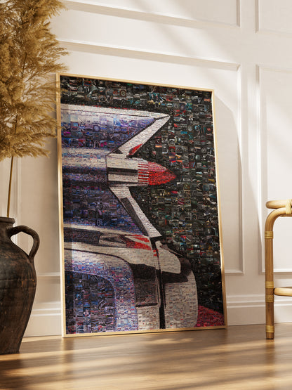 Stunning Mosaic Artwork of Classic Cars – Perfect for Automotive Enthusiasts and Home Decor AtelierMosaics
