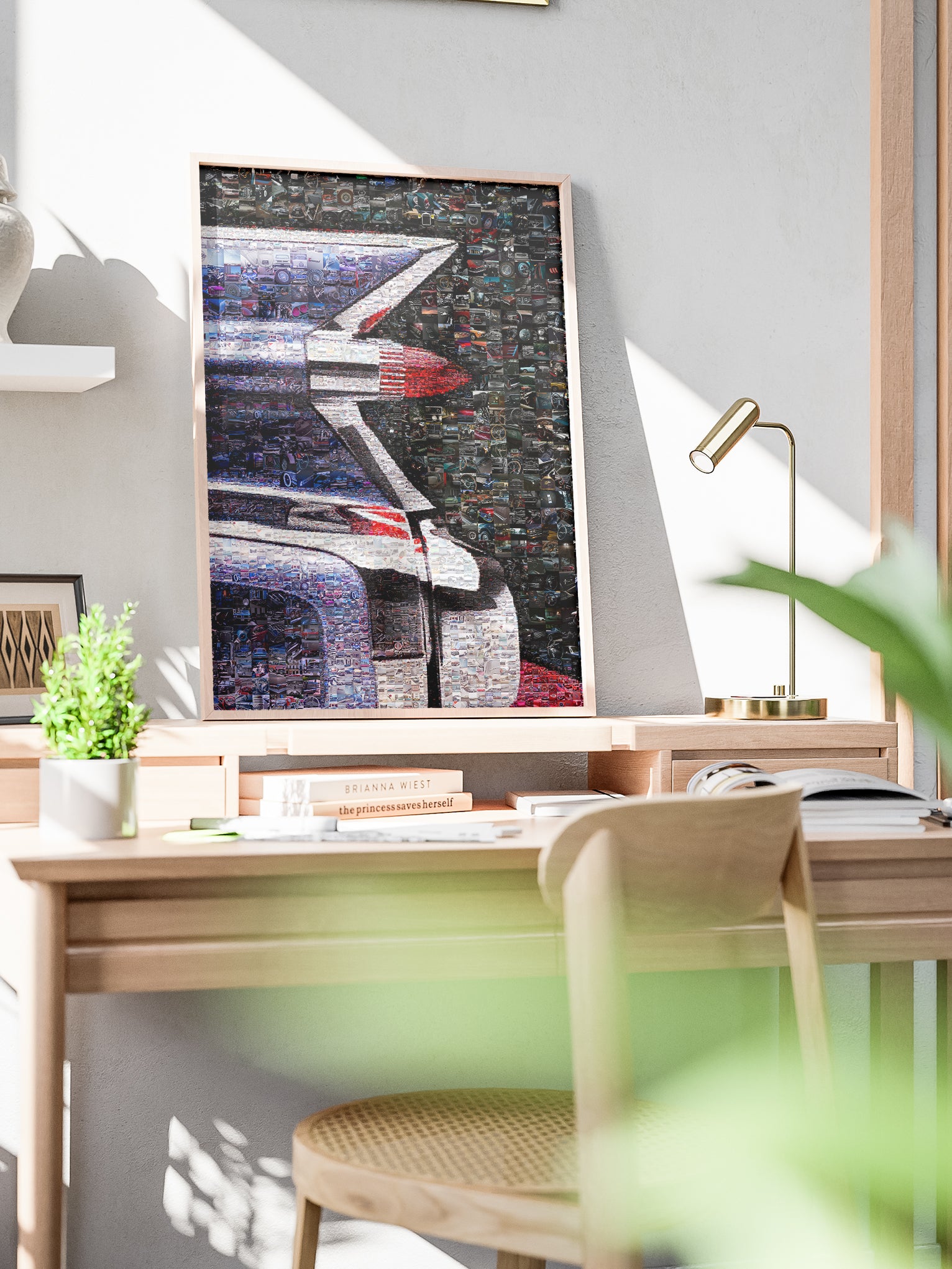 Stunning Mosaic Artwork of Classic Cars – Perfect for Automotive Enthusiasts and Home Decor AtelierMosaics