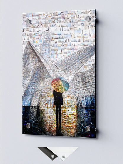 Stunning Mosaic Art Print Featuring Iconic Cityscapes and Figures - Perfect for Home or Office Décor AtelierMosaics