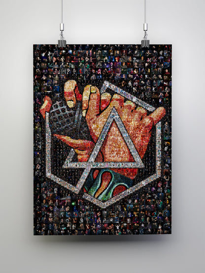 Chester Bennington Mosaic Artwork - Stunning Linkin Park Tribute Piece for Fans AtelierMosaics