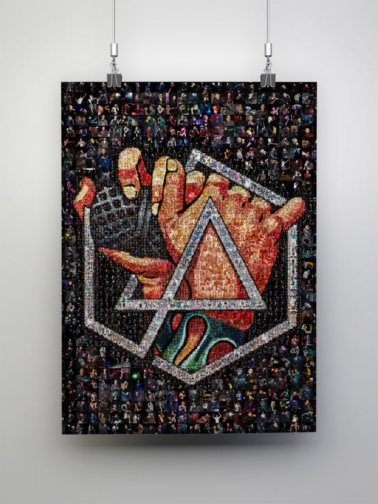 Chester Bennington Mosaic Artwork - Stunning Linkin Park Tribute Piece for Fans