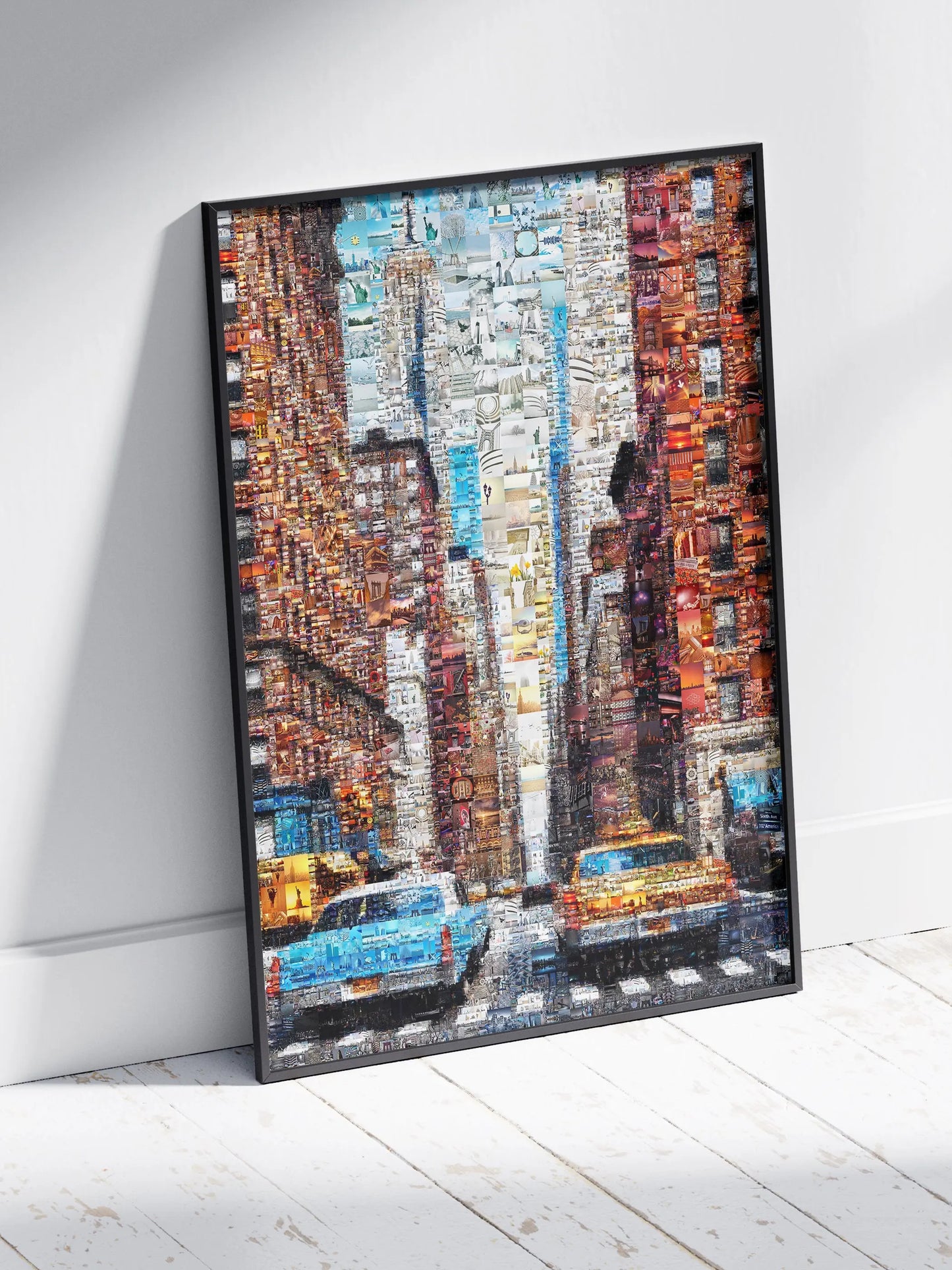 Stunning Cityscape Mosaic Artwork - Unique Urban Art Piece for Home Decor AtelierMosaics