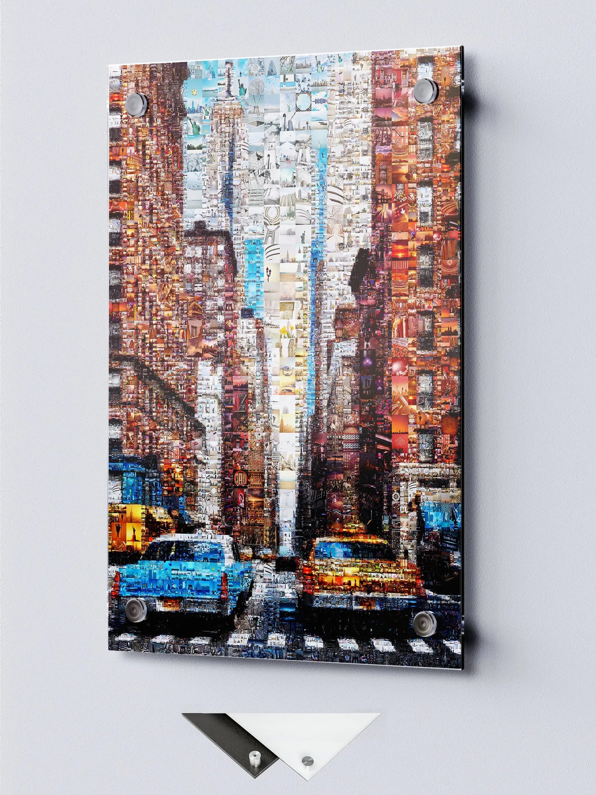 Stunning Cityscape Mosaic Artwork - Unique Urban Art Piece for Home Decor AtelierMosaics