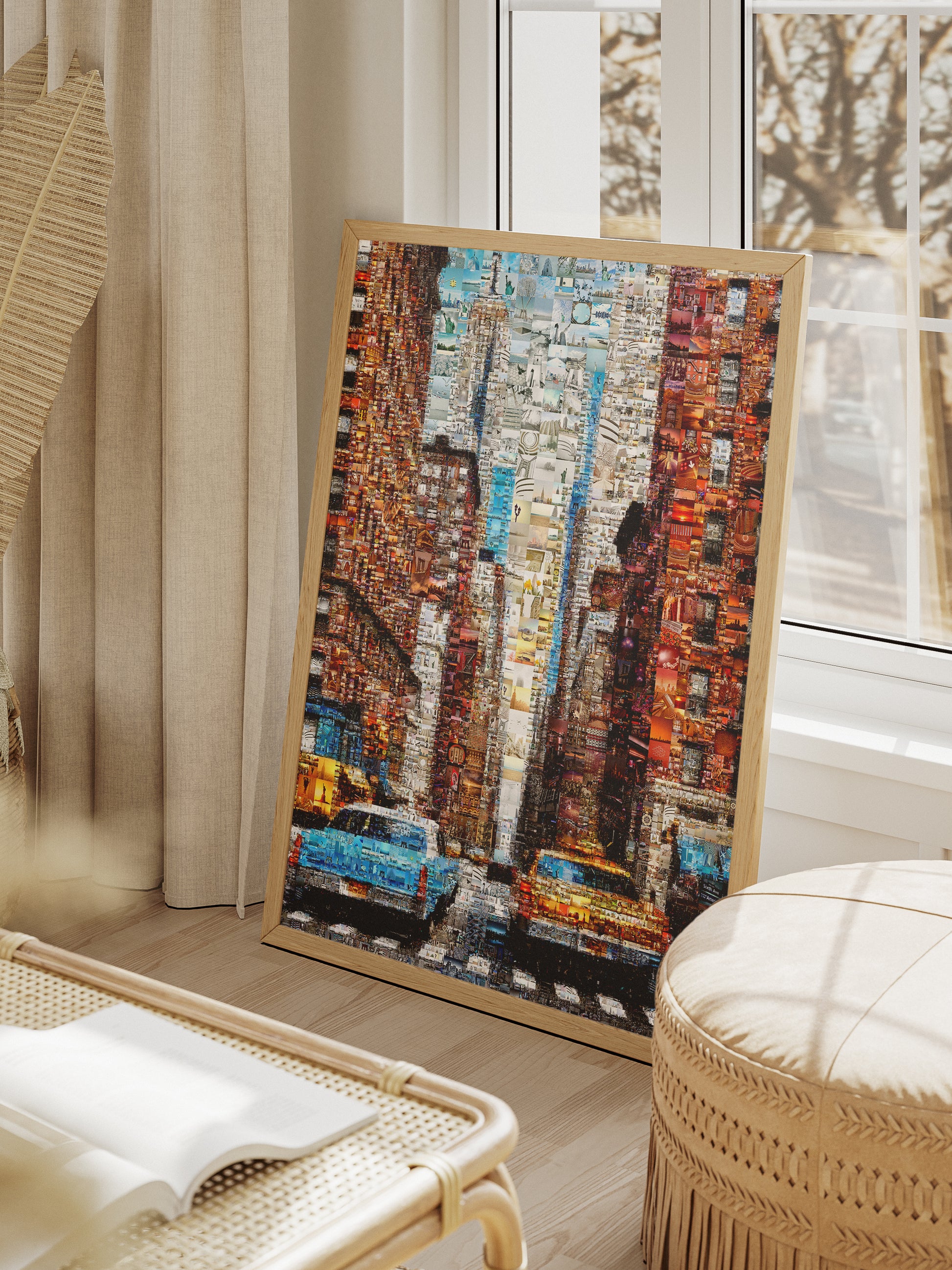 Stunning Cityscape Mosaic Artwork - Unique Urban Art Piece for Home Decor AtelierMosaics
